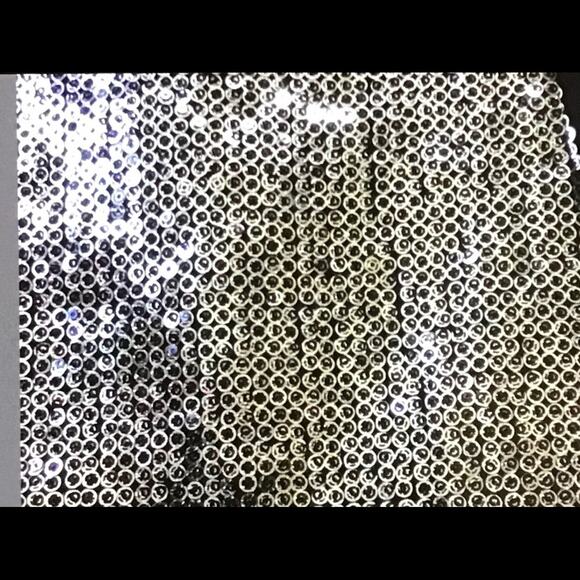 Nanette LEPORE Black SILVER SEQUINS  Dressy Sz 8 - Picture 3 of 9